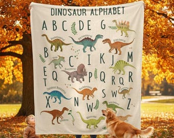 Custom Dinosaur Blanket – Personalized With Name, Flannel Throw For Kids, Toddlers, Pets - View #7