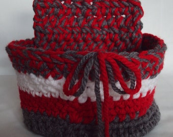 Buckeye Basket and Pot Holder Set