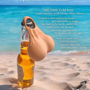 Funny Bottle Opener - Unique, Novelty Keychain, Gag Gift for Him, Beer Lover Accessories, Funny Bar Tool, Stocking Stuffer