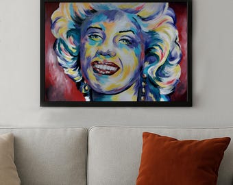 マリリン・モンローのポップアートアクリル画 - Etsy 日本