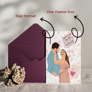 Ilustración de retrato sin rostro única para mejores amigas, dibujo personalizado de seres queridos o mascotas, regalo ideal para el aniversario de San Valentín o bodas