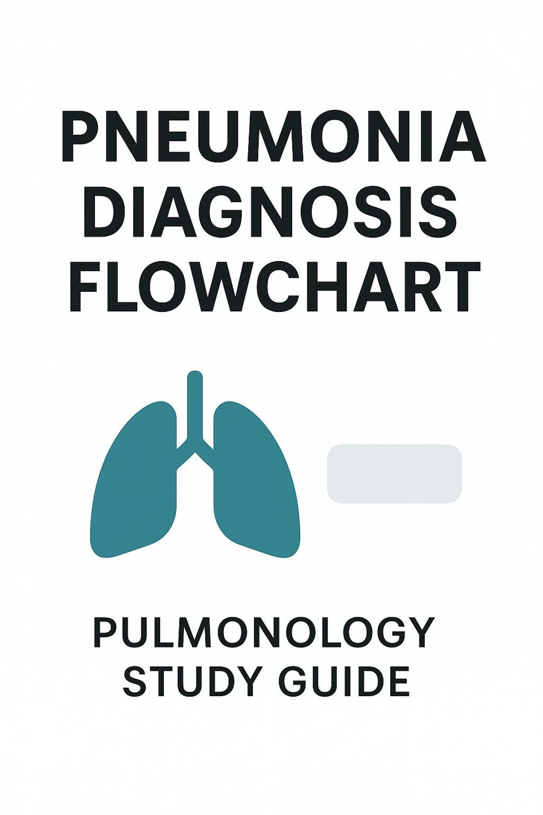 Pneumonia Diagnosis Flowchart | Pulmonology Study Guide | Printable ...