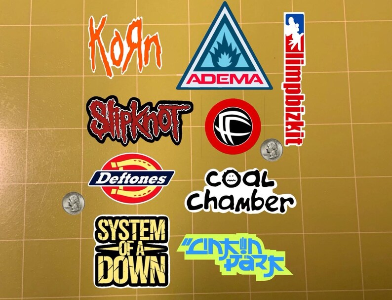 Nu Metal Sticker Pack - Etsy