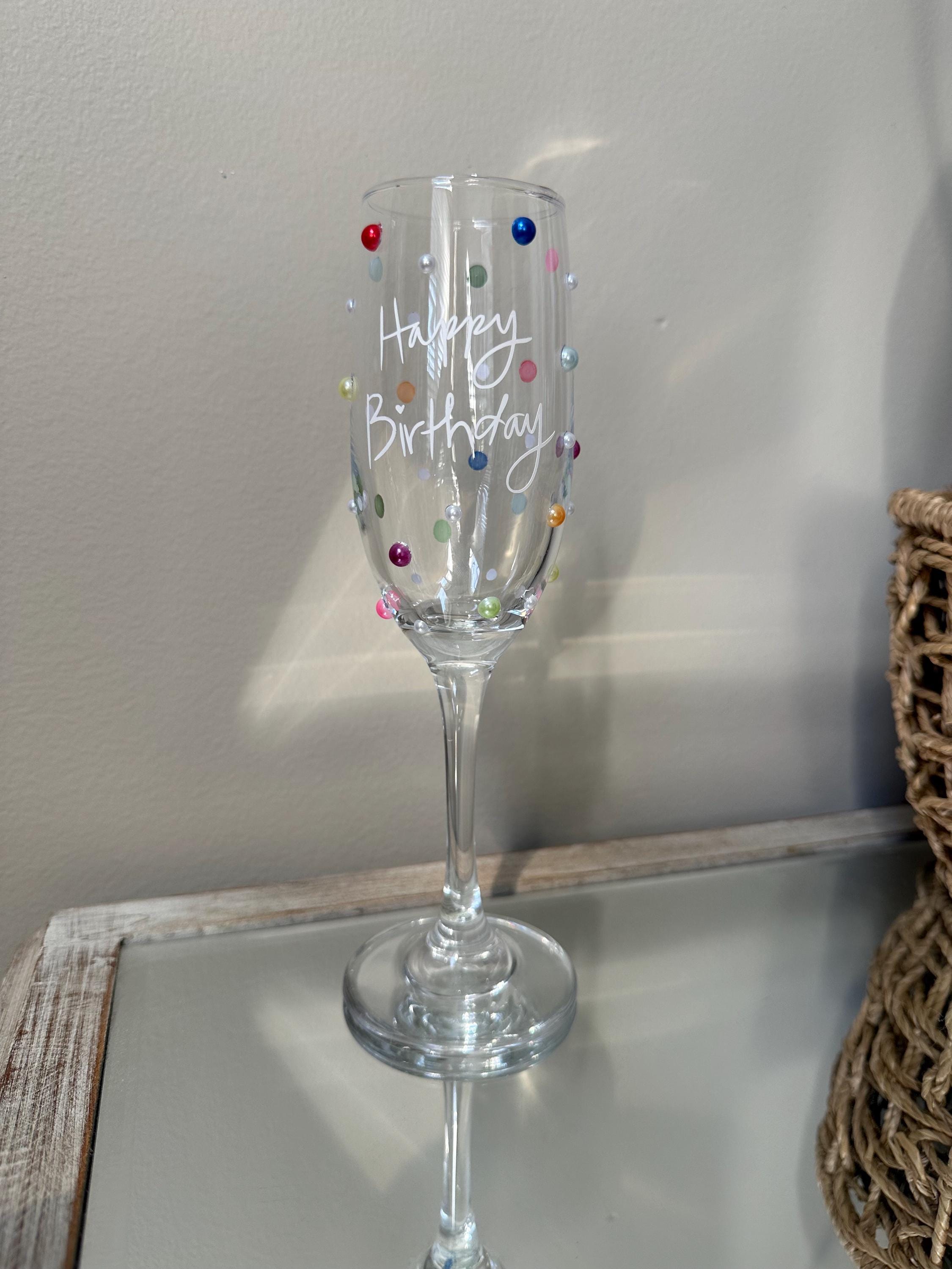 18th Birthday Champagne Flute Glass CH2 - Engraved & Personalised