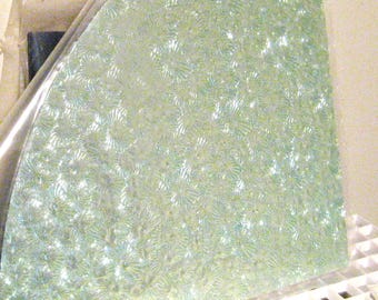 Dichroic Glass - CBS Florentine Red/Silver - Black - coe90 - 2"x2" - Thin - Random Cut