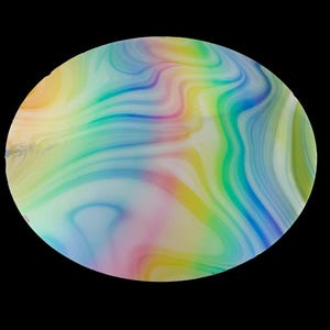 4"x4" CBS Dichroic Glass - Opal Lagoon Rainbow 2 - COE96 - Random Cut