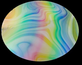 6"x6" CBS coe96 Lagoon on Rainbow - Random Cut