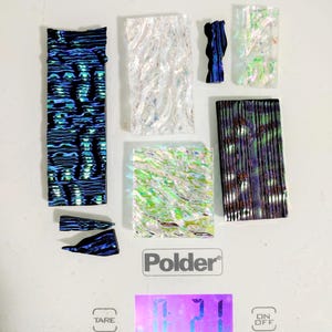 2 oz COE 90 Dichroic Glass - Pieces Mix