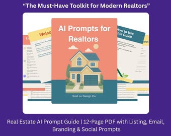 Realtor AI Prompt Guide – Makler/Immobilienvermarktung (12-seitiges PDF)