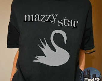 Koszulka Mazzy Star Swan: Koszulka muzyczna w stylu retro w stylu vintage
