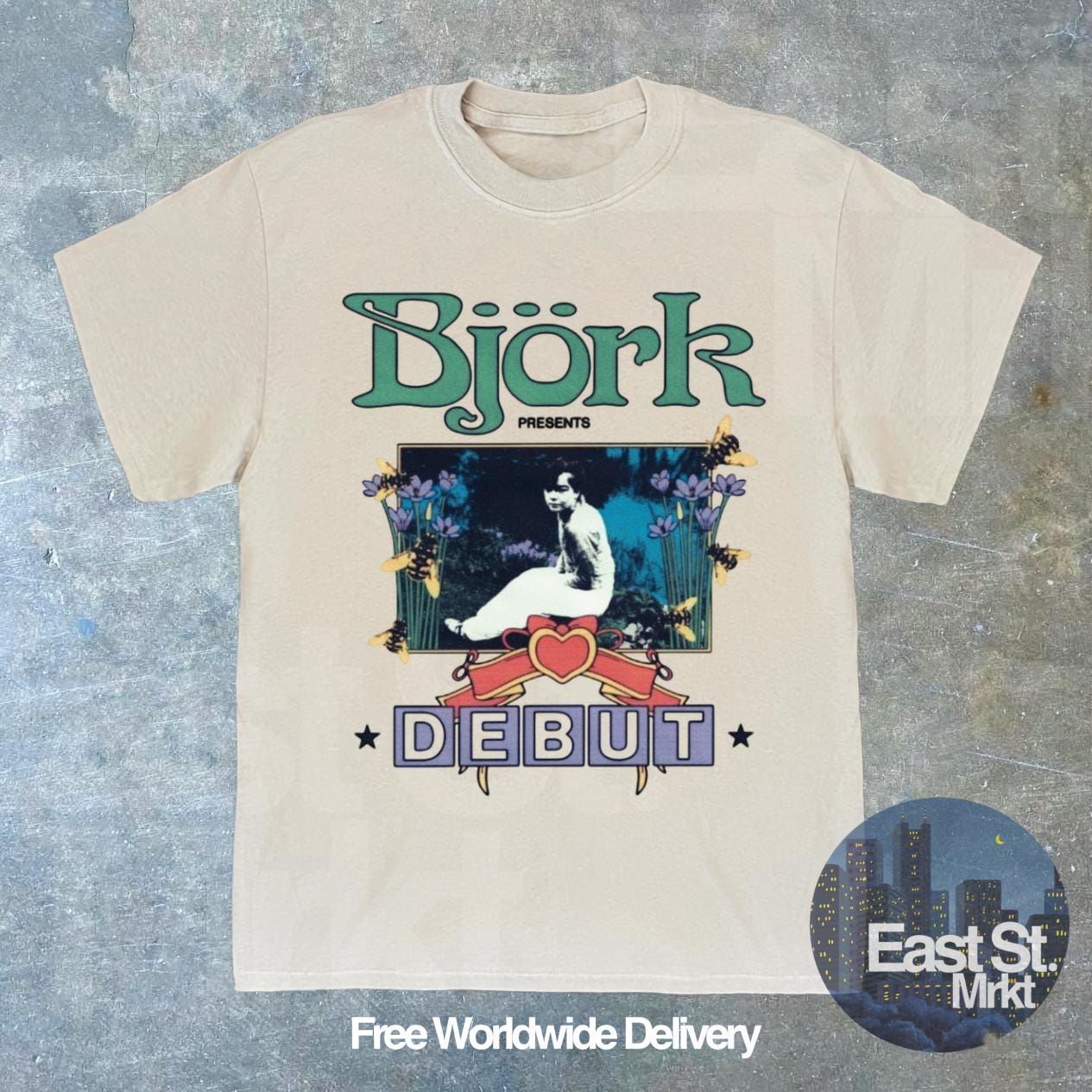 Bjork Debut Tshirt - Etsy
