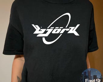 Camiseta con el logotipo de Björk Y2K: estilo pop vintage, camiseta de música retro