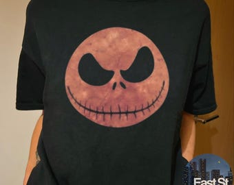 Vintage Nightmare Moon Skull Graphic T-shirt - 90-tals Halloweenkostym