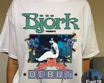 Bjork Debut Photograph Vintage Vibe T-shirt - Etsy