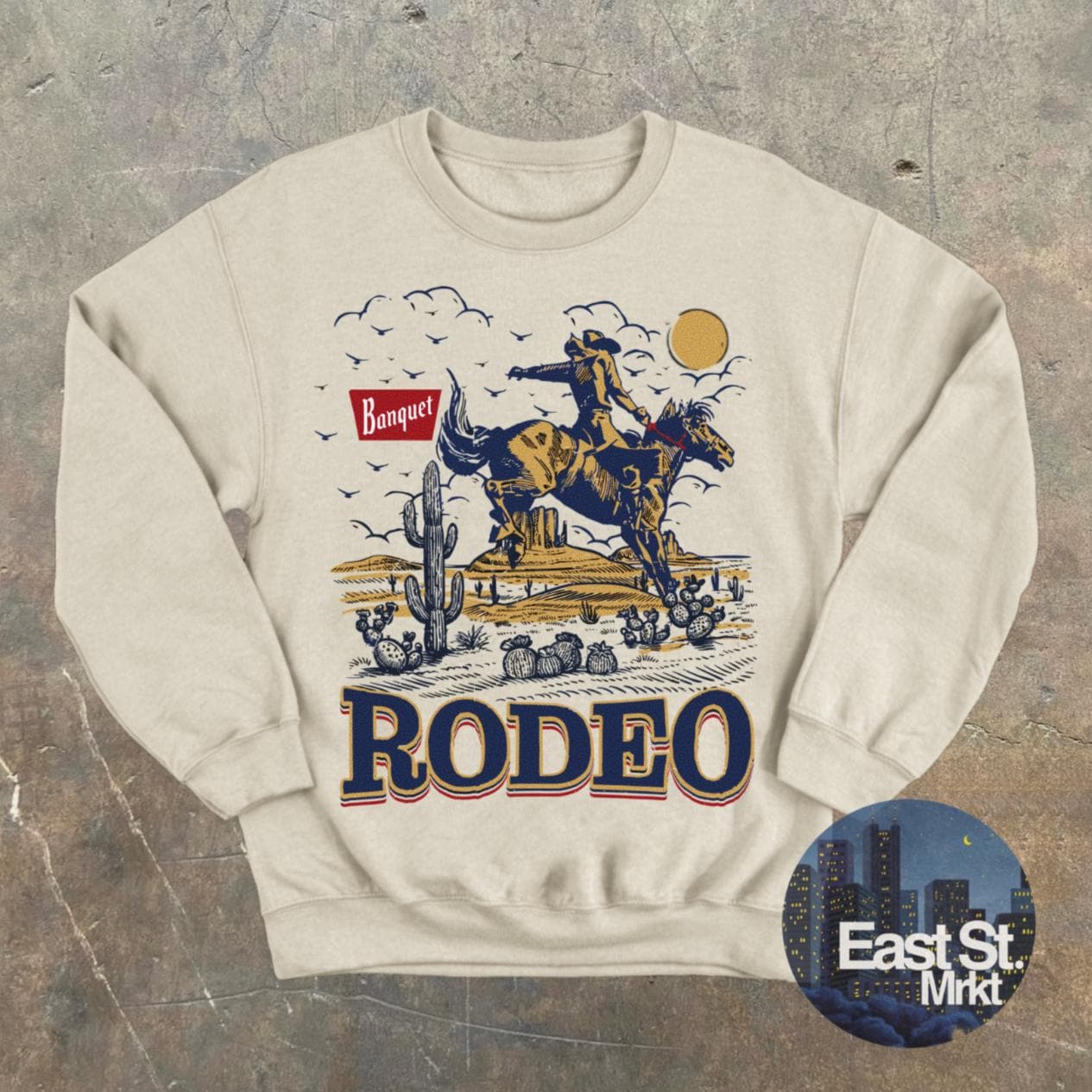 Retro Rodeo Cardigan Vintage Rodeo Cowboy Sweater: Western Graphic Sweatshirt - Etsy UK