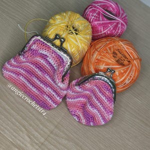 Porta-moedas de crochet