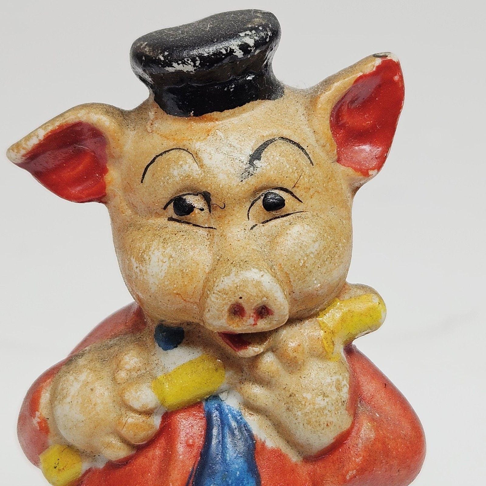 Chalkware Pig - Etsy