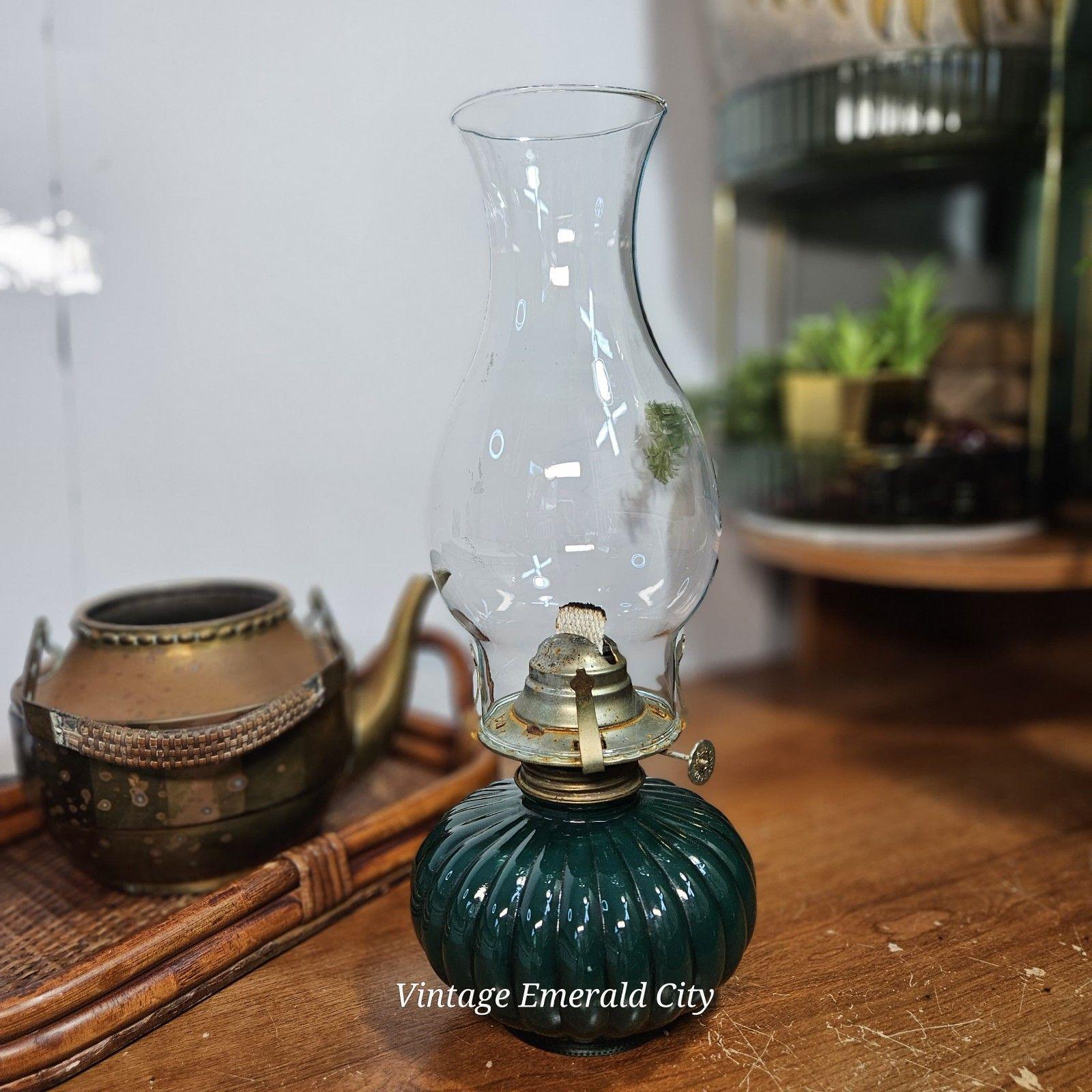 Vintage Porcelain Oil Lamp - Etsy