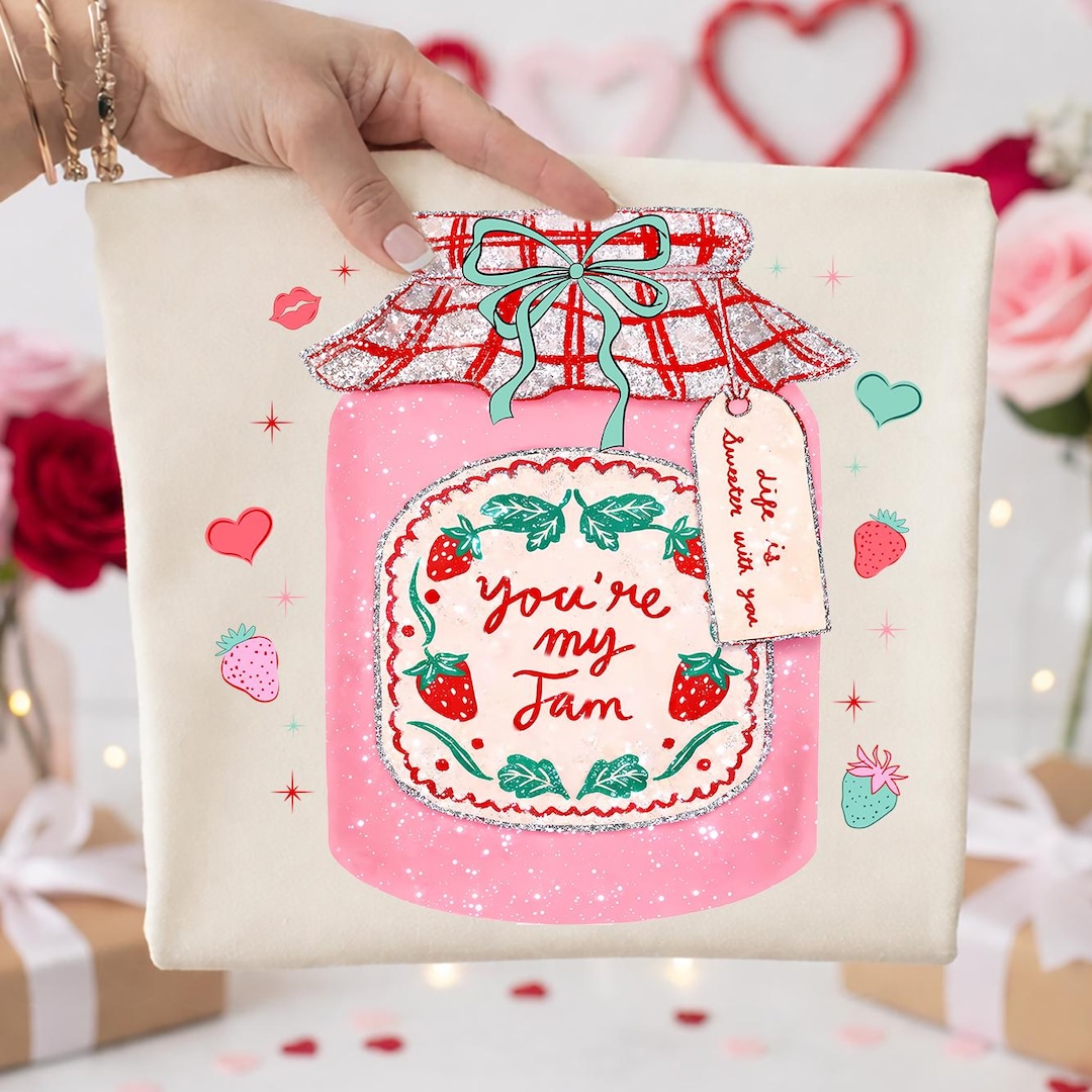 You’re My Jam PNG, Cute Strawberry Jam Valentine Design, Romantic Pun ...