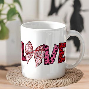 Love Coffee Couple Mug PNG, Valentine’s Day Gift, Sublimation Print, Anniversary Present, Digital Download