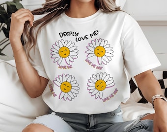 Love Me, Love Me Not, Daisy Design PNG, Summer Png, Wildflower Png, Flower Shirt Design, Trendy Spring Summer PNG, Sunflower Png, Daisy Png