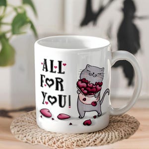 Valentine’s Day Gift PNG, Love Printable PNG, Romantic Anniversary Gift, Coffee Mug Sublimation Design, Trendy Couple Gifts, Digital Print