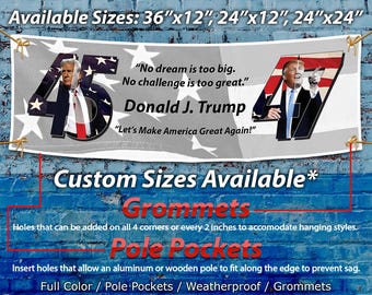 Donald Trump Banner by POTUS 45 47