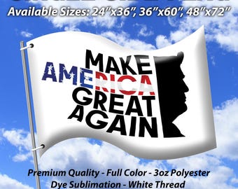 Donald Trump "Make America Great Again" Flag by POTUS 45 47