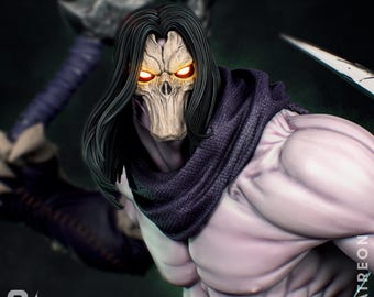 Death – Darksiders – Malowane ręcznie | Figurka z żywicy | Przedmiot kolekcjonerski | CA3D