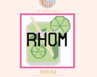 RHOM Needlepoint Chart – Real Housewives DIY Canvas (Digital Download) - 13 Mesh