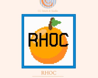 Gráfico de ponto cruz RHOC - Real Housewives DIY (Download digital) - 13 pontos por polegada