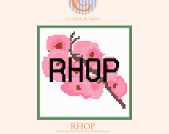 RHOP Needlepoint Chart - Bravo Real Housewives DIY Canvas (Digital Download) - 13 Mesh