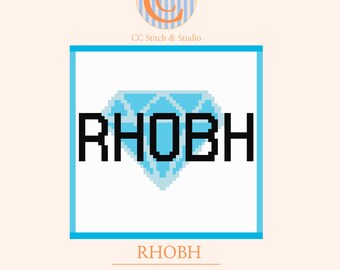 RHOBH Needlepoint Chart: Bravo Real Housewives 13 Mesh Needlepoint Pattern (Digital Download)