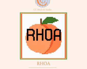 RHOA Needlepoint Chart - Bravo Real Housewives DIY Canvas (Digital Download) - 13 Mesh