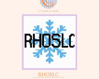 RHOSLC Needlepoint Chart - Bravo Real Housewives DIY Cross Stitch (Digital Download) - 13 Mesh