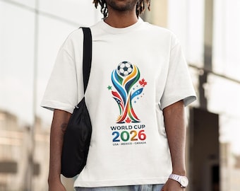World Cup 2026 Logo T-Shirt | Soccer Tournament Tee USA Mexico Canada