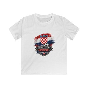 Croatia Crest World Cup 2026 Kids Tee | Hrvatska Soccer Jersey Shirt image 3