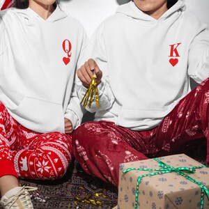 Sudadera unisex con capucha de San Valentín, con corazón y letras para una comodidad informal.