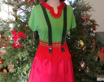 Christmas ELF - TWO PIECE - Ladies Costume