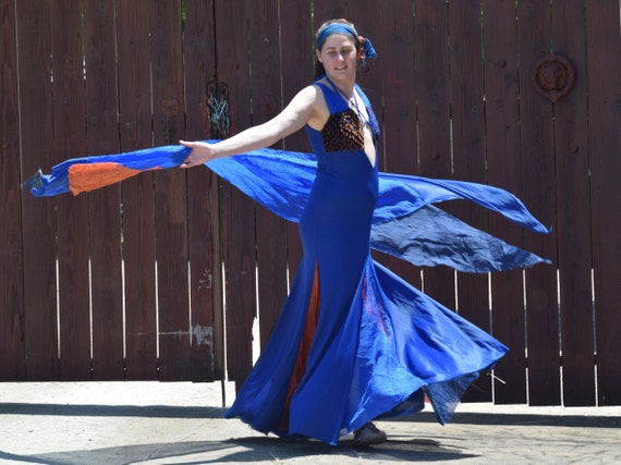 Blue and orange dress discount