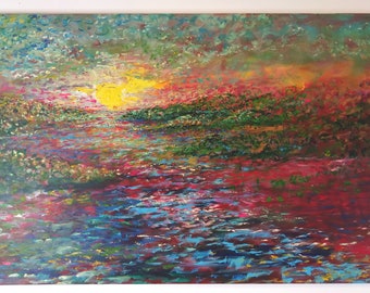 Rainbow - Original Painting - Acrylic Wall Art