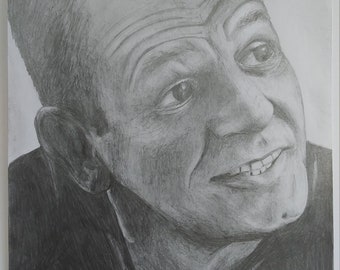 JACKSON POLLOCK Portrait - Pencil