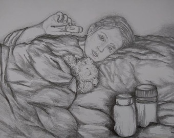 Sick -- Pencil art
