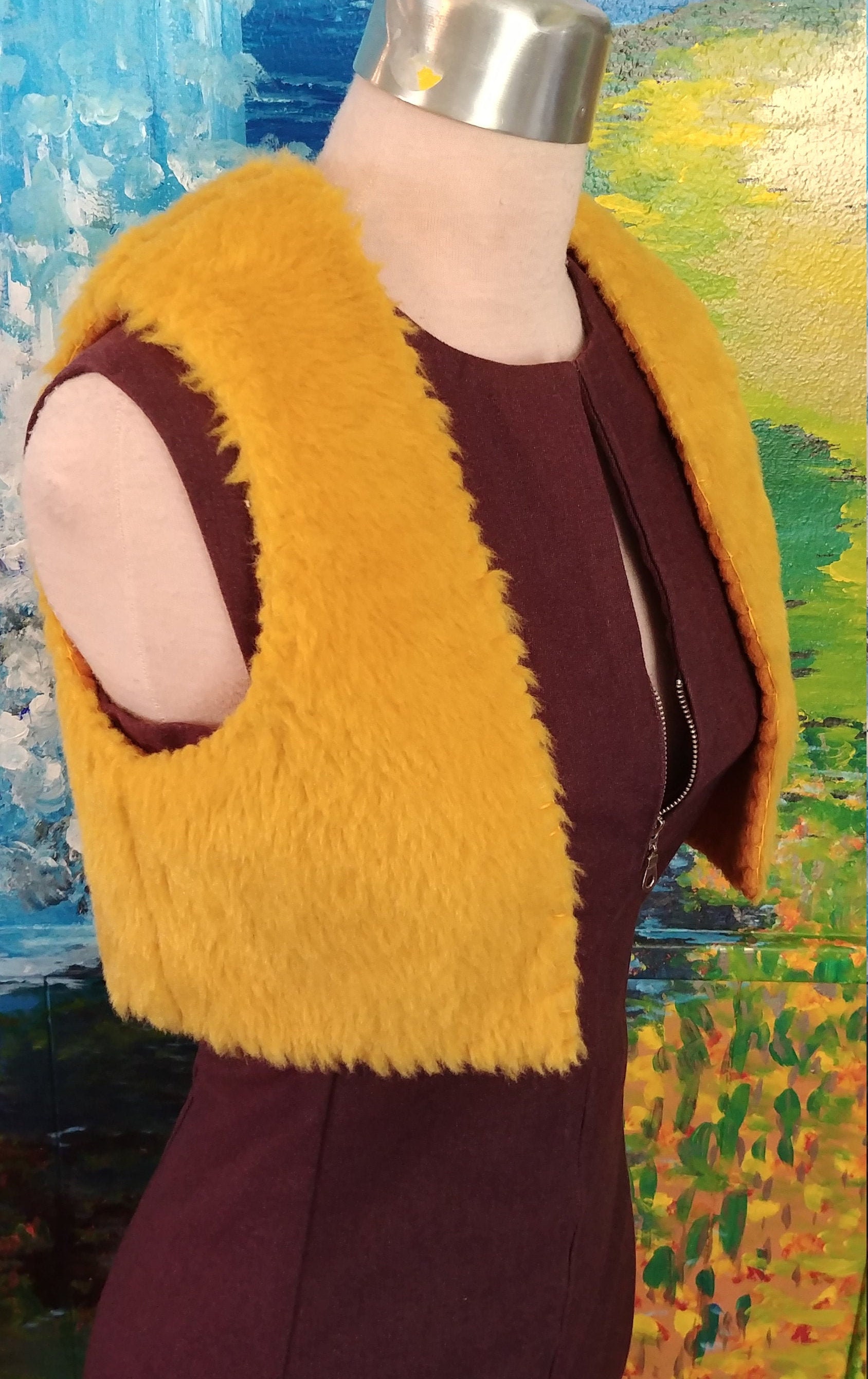 Cropped Fur Vest - Etsy