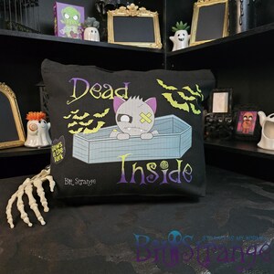 Dead Inside Zipper Tote Bag | Creature | Voodoo Doll | Monster