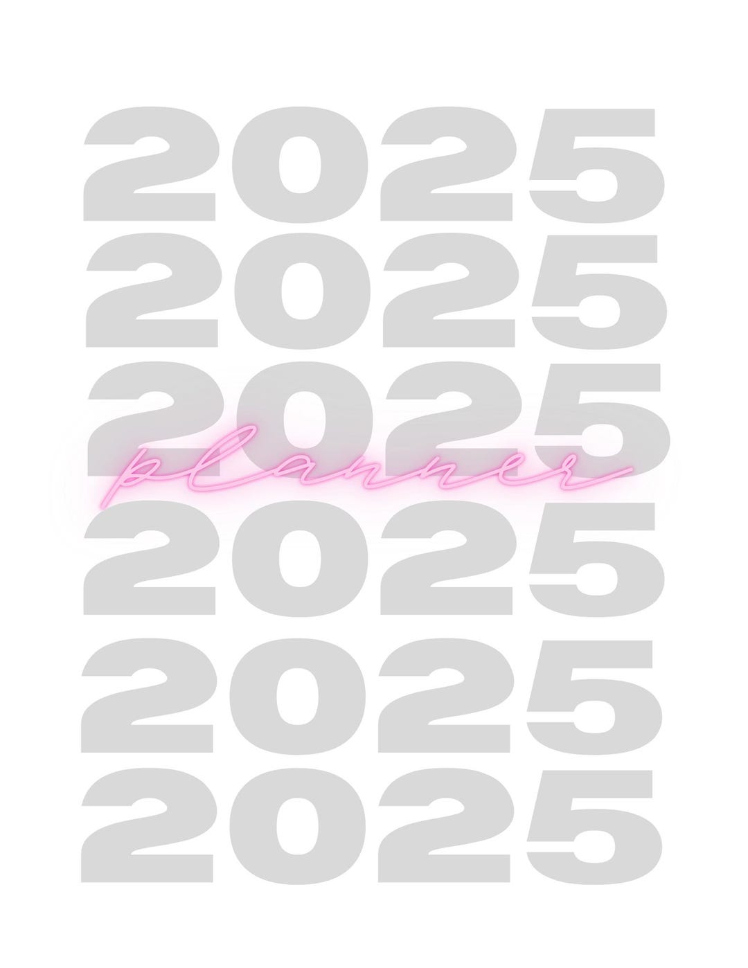 2025 Pink Chic Minimalist Monthly Planner To-do Lists + Notes Section ...
