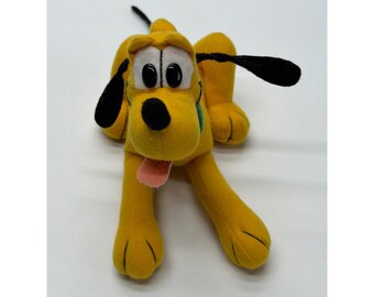 Disney Pluto Plüsch Stofftier Hund Legt Grün Halsband Applause 36cm