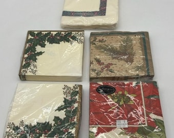 Weihnachts-Cocktailservietten Neue Packung mit 5