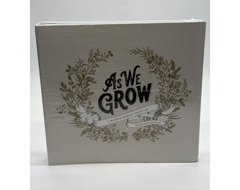 As We Grow Modern Memory Book for Married Couples Korie Herold Linen Journal NEW