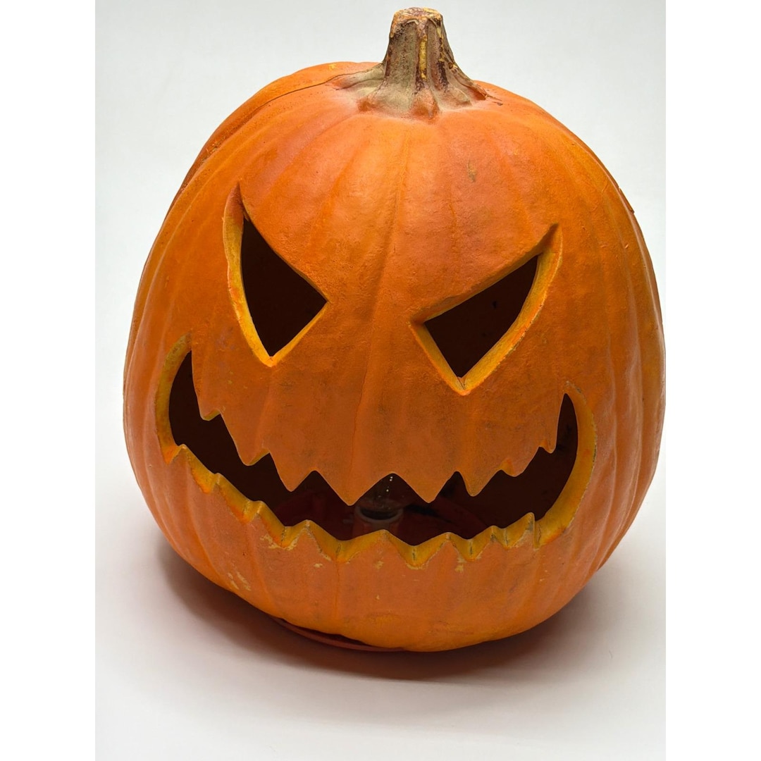 Vintage 1993 Trendmasters Halloween Foam Jack O Lantern Light up ...